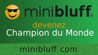 Priscillia joue au Minibluff